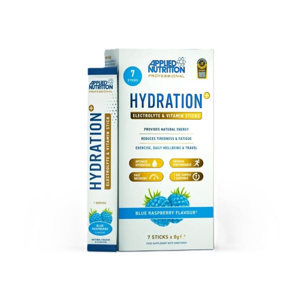 Applied Nutrition Hydration + Electrolyte & Vitamin Powder Stick Packs - Blue Raspberry