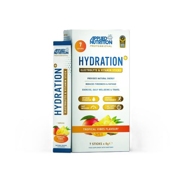 Applied Nutrition Hydration + Electrolyte & Vitamin Powder Stick Packs - Tropical Vibes
