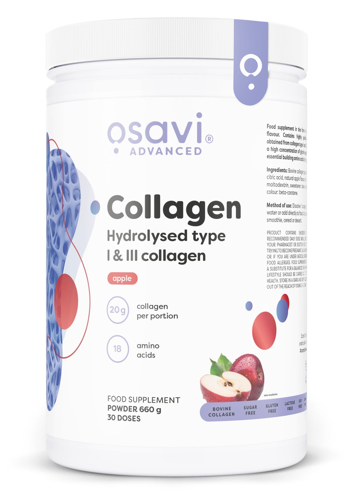 Osavi Collagen Hydrolysed Type I & III - Apple