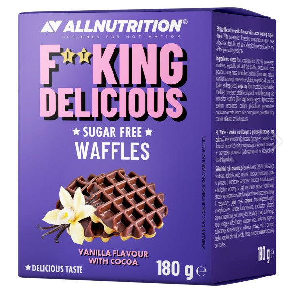 Allnutrition Fitking Delicious Waffles - Vanilla Flavour with Cocoa