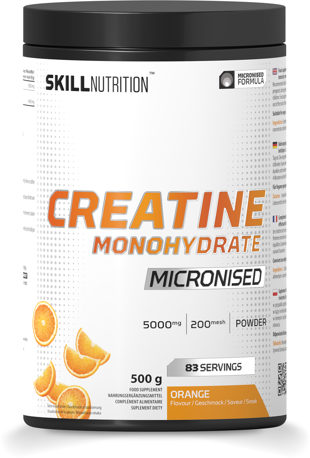 Skill Nutrition Micronised Creatine Monohydrate Flavoured - Orange