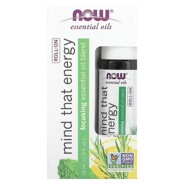 NOW Foods Essential Oil Roll-On - Mind That Energy