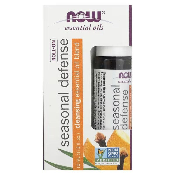 NOW Foods Essential Oil Roll-On - Seasonal Defense