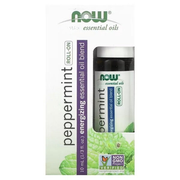 NOW Foods Essential Oil Roll-On - Peppermint