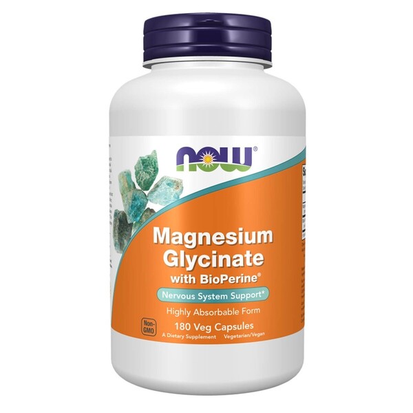 NOW Foods Magnesium Glycinate with BioPerine