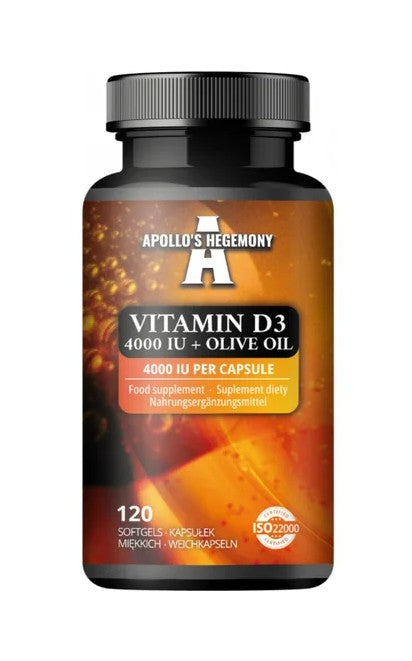 Apollo's Hegemony Vitamin D3 4000IU + Olive Oil