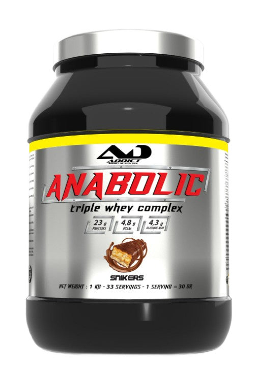 Addict Sport Nutrition Anabolic Triple Whey Complex - Snikers