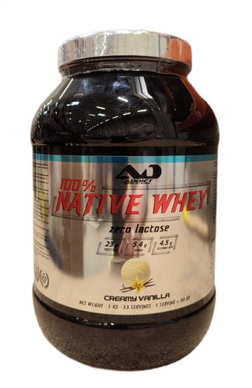 Addict Sport Nutrition 100% Native Whey Zero Lactose - Creamy Vanilla