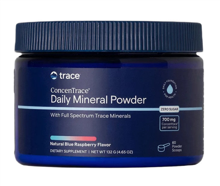 Trace Minerals ConcenTrace Daily Mineral Powder - Natural Blue Raspberry