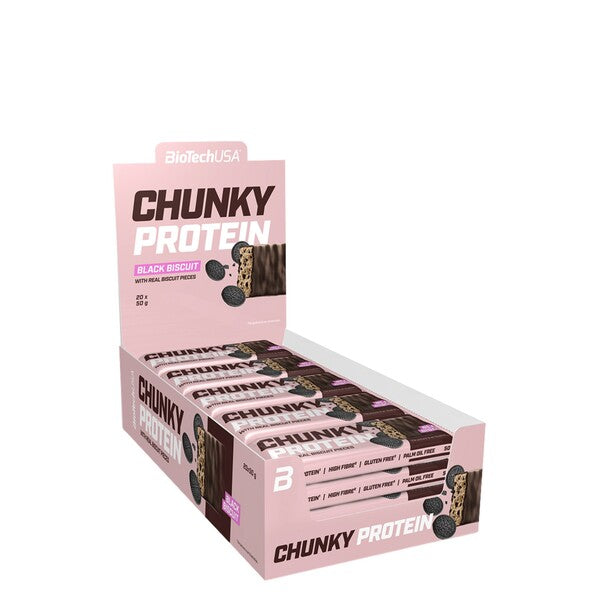 BioTechUSA Chunky Protein Bar - Black Biscuit