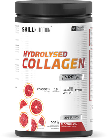Skill Nutrition Hydrolysed Collagen Type I & III - Blood Orange