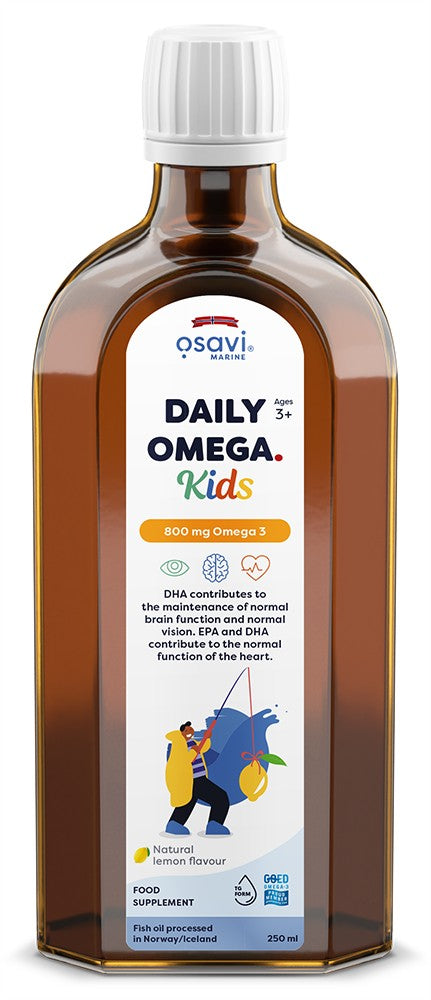 Osavi Daily Omega Kids, 800mg Omega 3 (Natural Lemon)