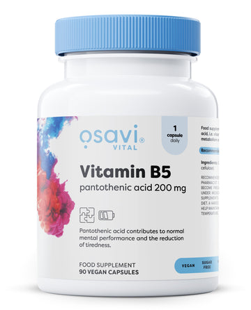 Osavi Vitamin B5 Pantothenic Acid, 200mg