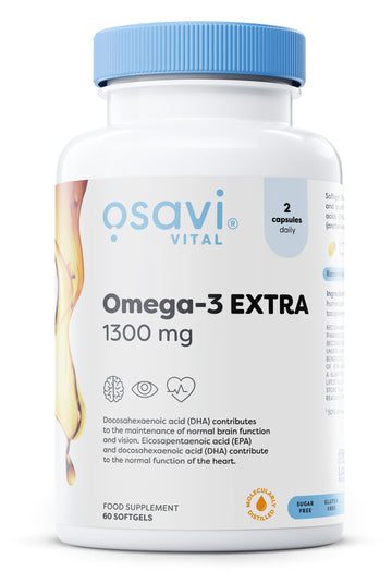 Osavi Omega-3 Extra Molecularly Distilled, 1300mg (Lemon)