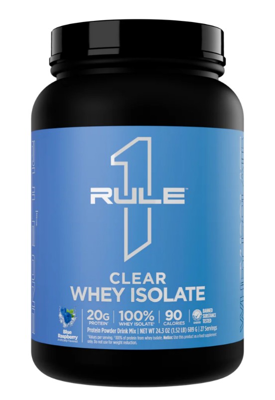 Rule One Clear Whey Isolate - Blue Raspberry