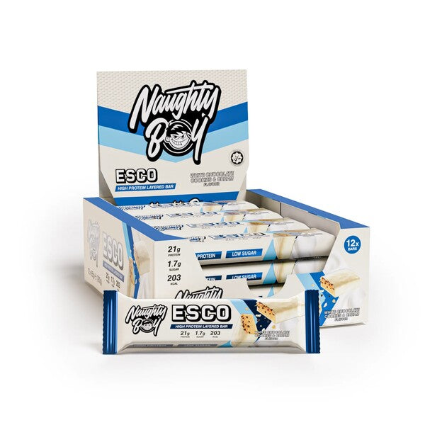 Naughty Boy ESCO Protein Bar - White Chocolate Cookies & Cream