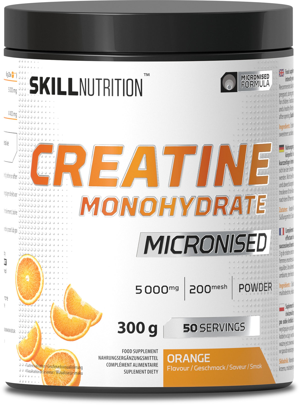 Skill Nutrition Micronised Creatine Monohydrate Flavoured - Orange
