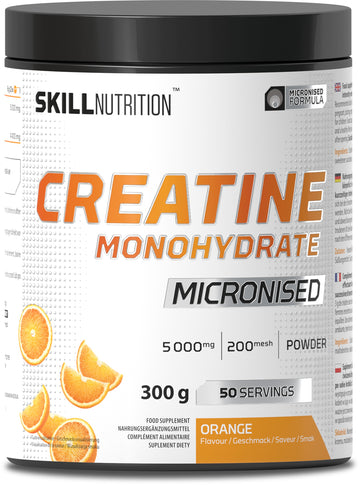 Skill Nutrition Micronised Creatine Monohydrate Flavoured - Orange