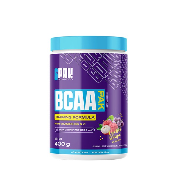 6PAK BCAA Pak - Lychee Grape