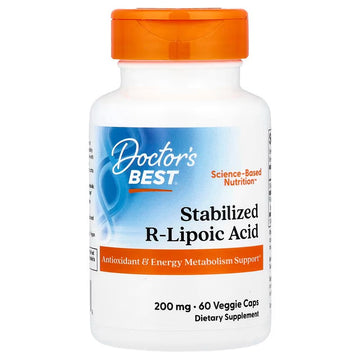 Doctor's Best Stabilized R-Lipoic Acid, 200mg