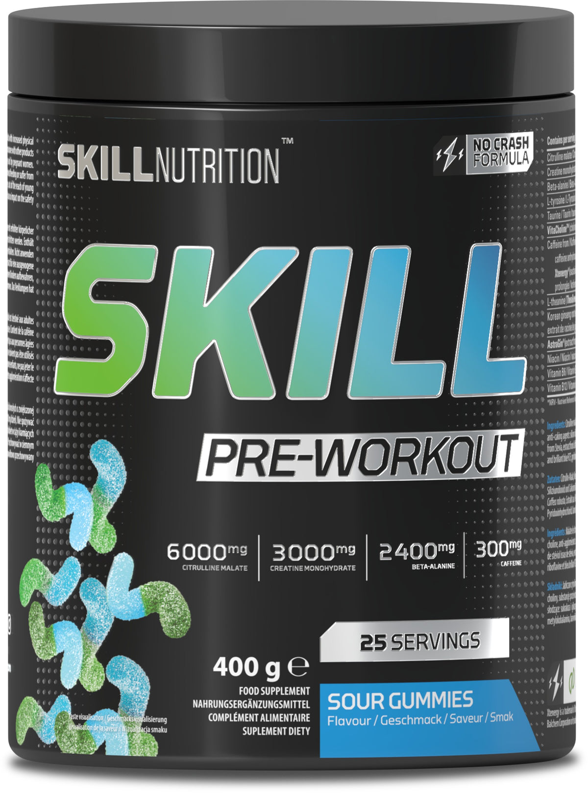 Skill Nutrition Skill Pre-Workout - Sour Gummies