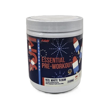 Raw Nutrition CBUM Essential Pre-Workout - Red White 'N Bum