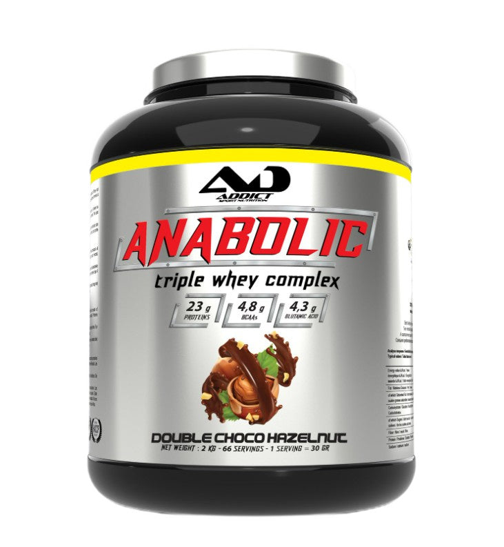 Addict Sport Nutrition Anabolic Triple Whey Complex - Double Choco Hazelnut