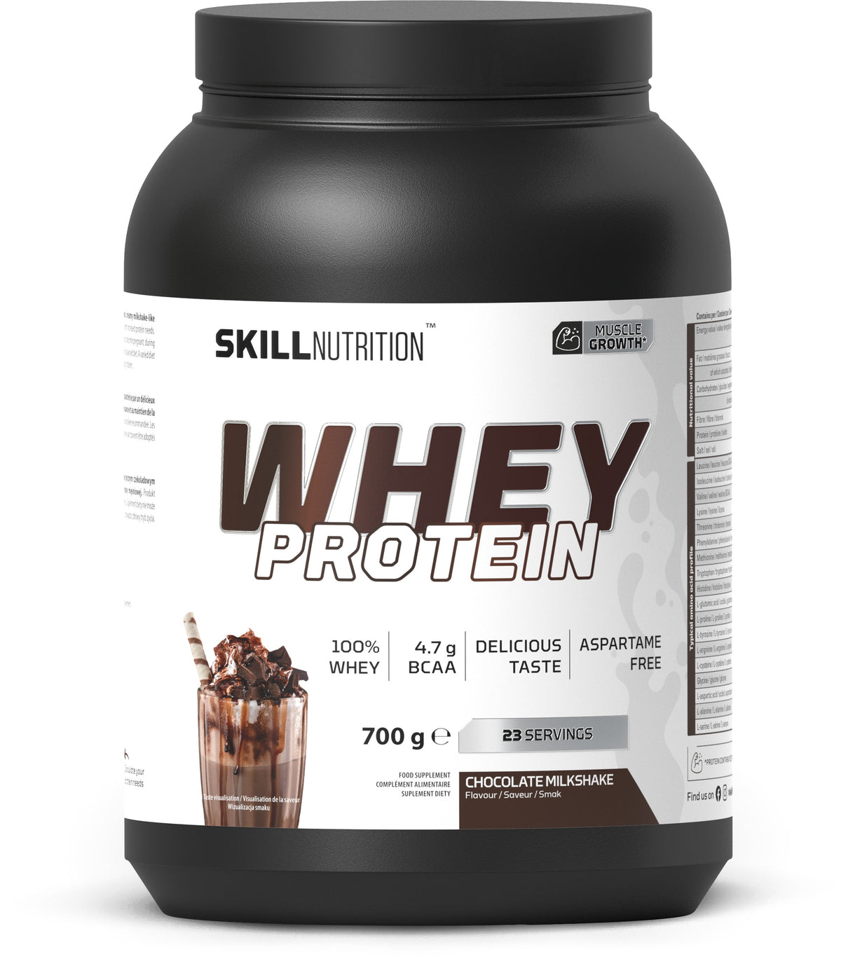 Skill Nutrition Whey Protein Powder - Chocolate Milkshake