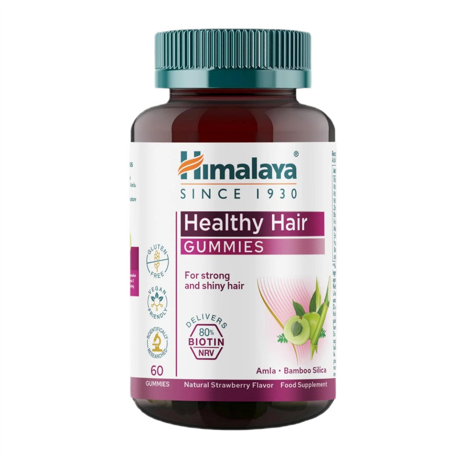 Himalaya Healthy Hair Gummies, Natural Strawberry