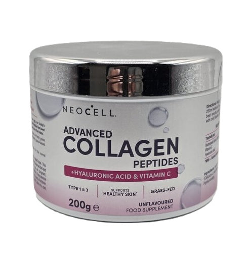 NeoCell Advanced Collagen Peptides with Vitamin C & Hyaluronic Acid, Unflavoured