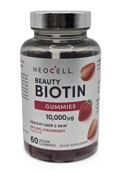 NeoCell Beauty Biotin, 10000mcg, Natural Strawberry