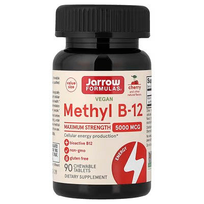 Jarrow Formulas Methyl B-12, 5000mcg (Cherry)