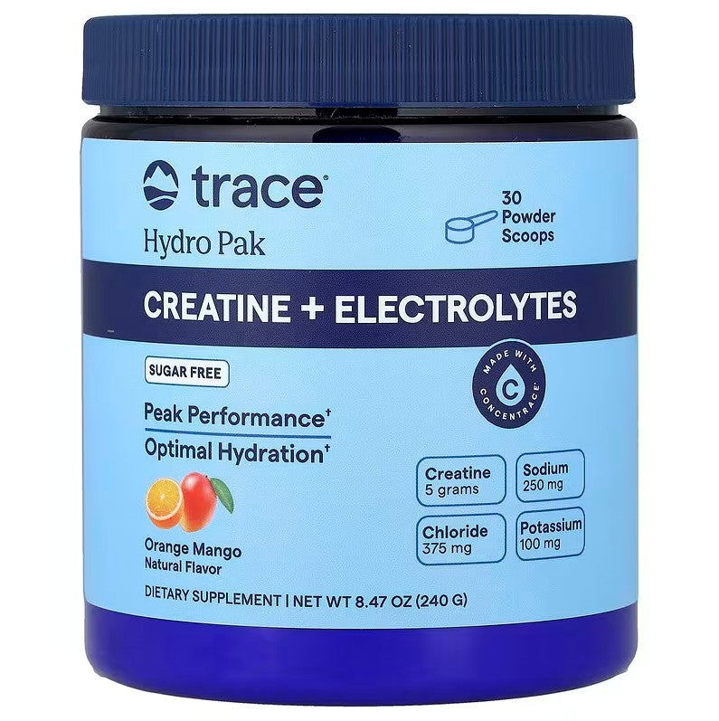 Trace Minerals Hydro Pak Creatine + Electrolytes - Orange Mango