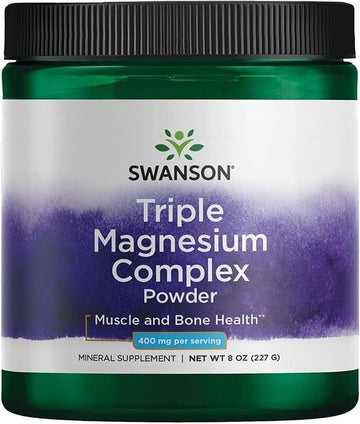 Swanson Triple Magnesium Complex Powder, 400mg