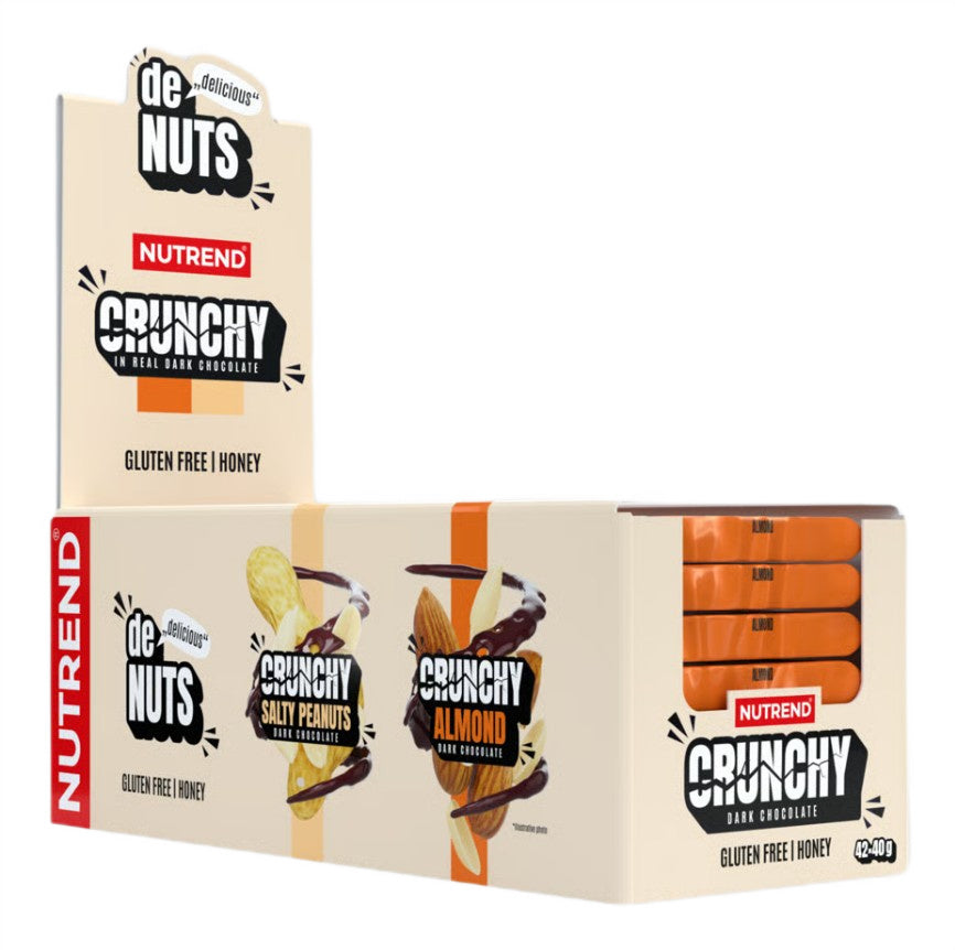 Nutrend Denuts Crunchy Bar - Almond Dark Chocolate