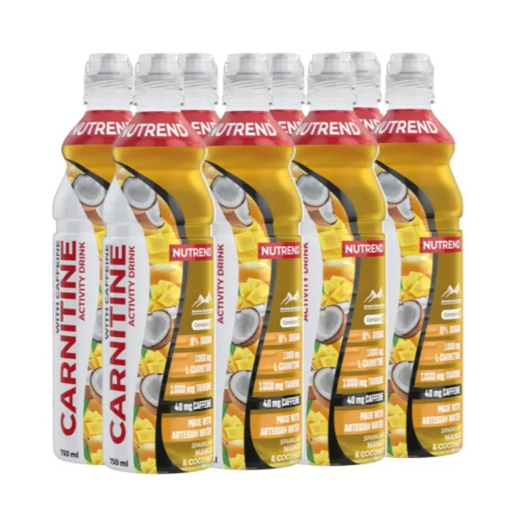 Nutrend Carnitine Activity Drink with Caffeine - Sparkling Mango & Coconut