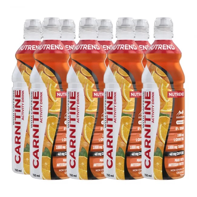 Nutrend Carnitine Activity Drink with Caffeine - Non Sparkling Orange