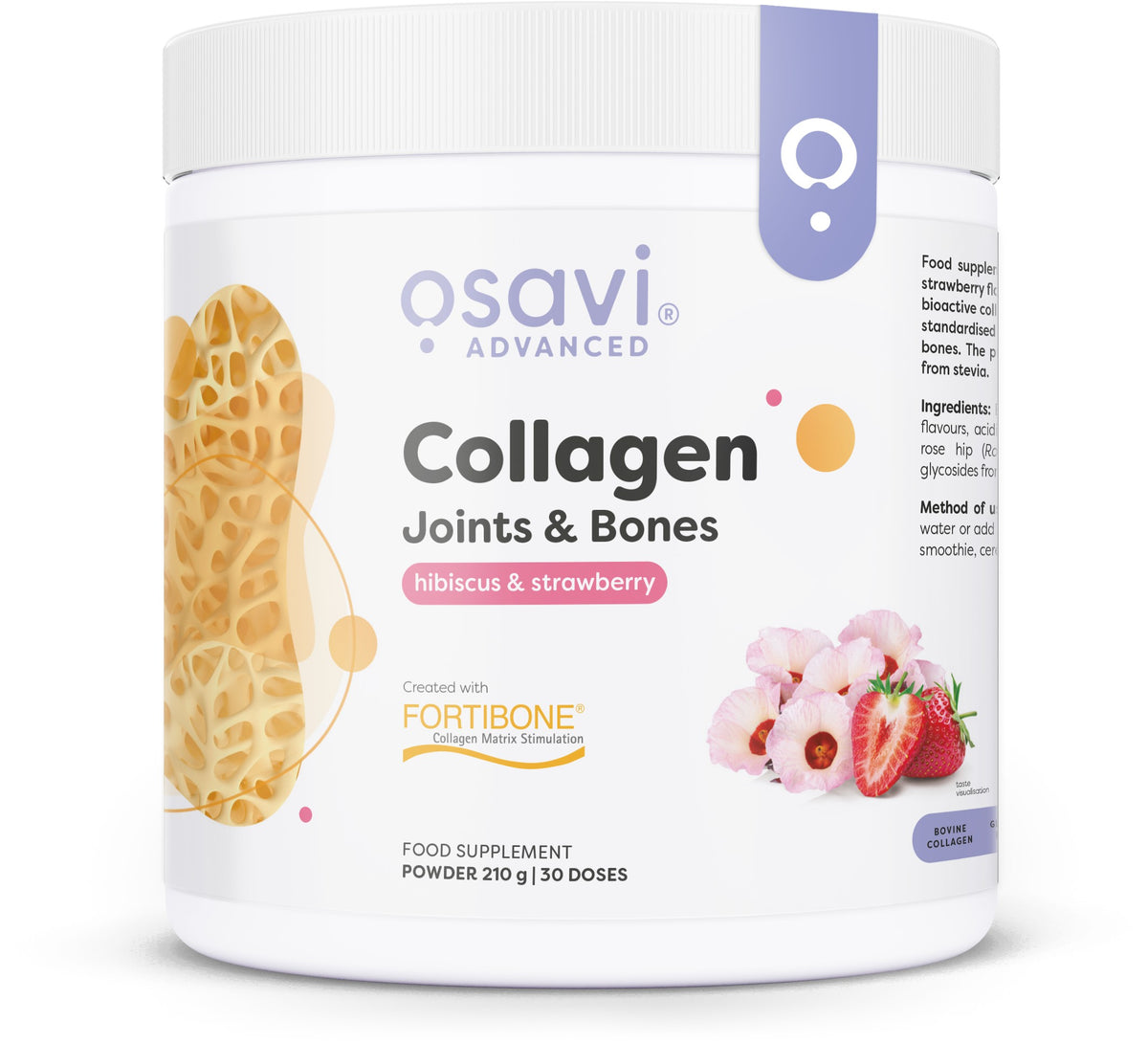 Osavi Collagen Joints & Bones - Hibiscus & Strawberry