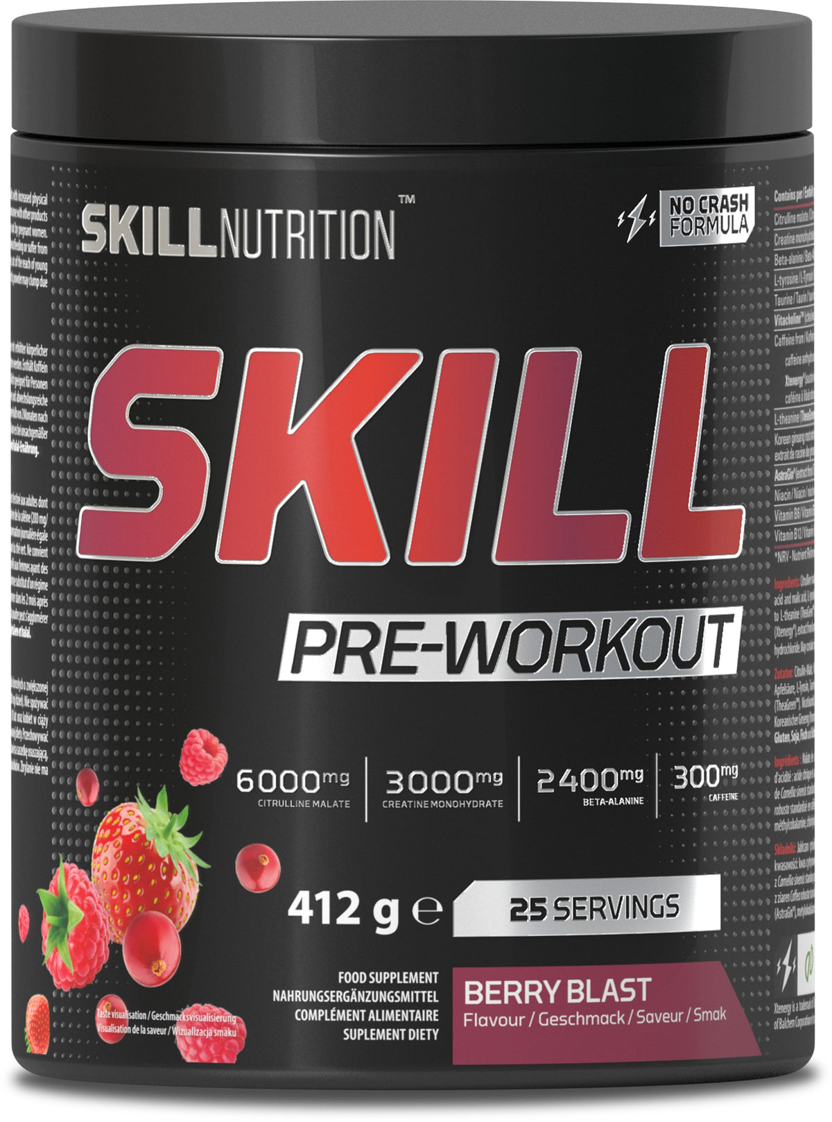 Skill Nutrition Skill Pre-Workout - Berry Blast