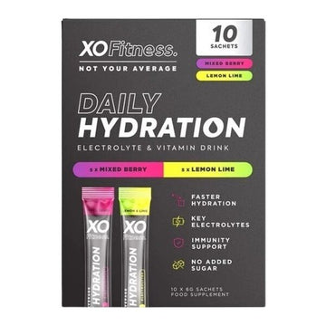 XO Fitness Daily Hydration - Mixed Berry & Lemon Lime