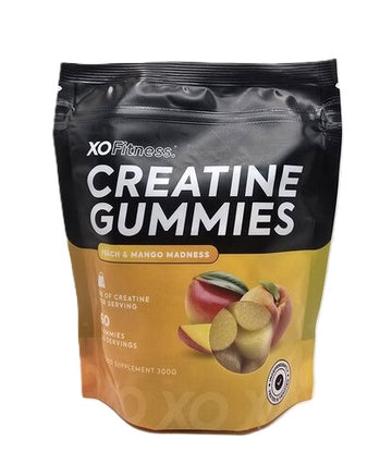 XO Fitness Creatine Gummies - Peach & Mango Madness
