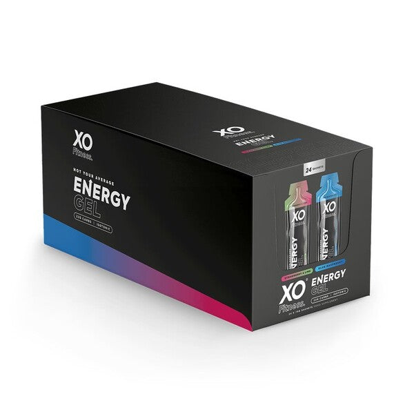 XO Fitness Energy Gel, Strawberry Lime & Blue Raspberry