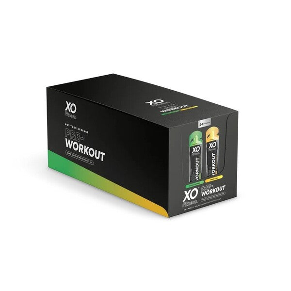 XO Fitness Pre-Workout Gel, Green Apple & Tropical