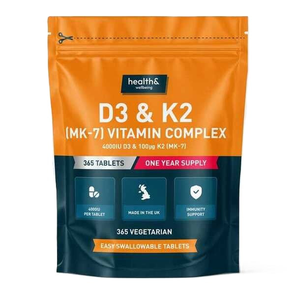 Health&Wellbeing D3 & K2 (MK-7) Vitamin Complex