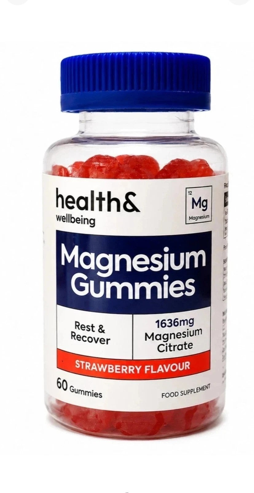 Health&Wellbeing Magnesium Gummies, Strawberry