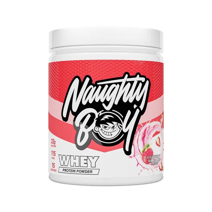 Naughty Boy Whey Protein - Strawberry Milkshake