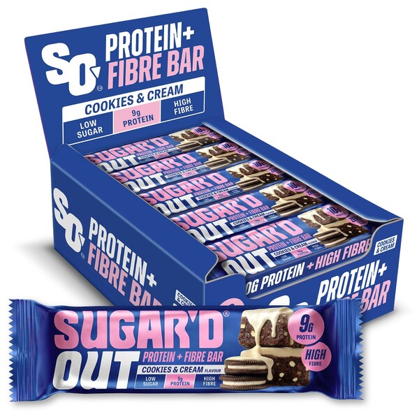 Sugar'd Out Protein + Fibre Bar - Cookies & Cream