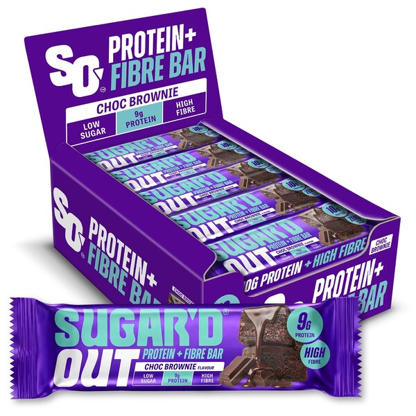 Sugar'd Out Protein + Fibre Bar - Choc Brownie