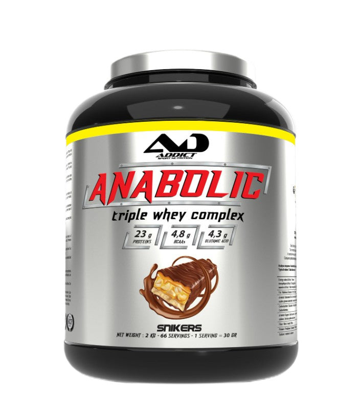 Addict Sport Nutrition Anabolic Triple Whey Complex - Snikers