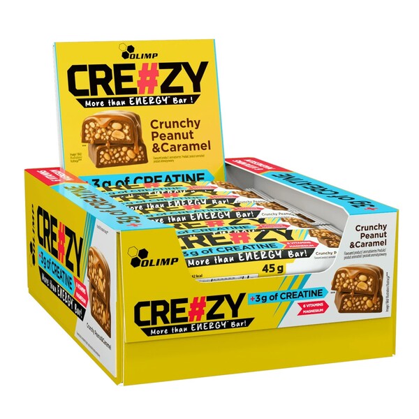 Olimp Nutrition Cre#zy Creatine Bar - Crunchy Peanut & Caramel